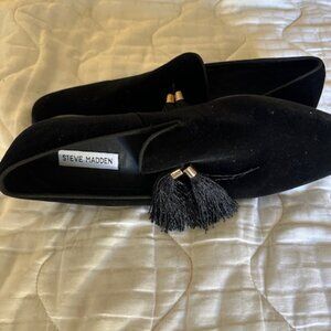 Black Steve Madden Men's Liberty Tassel Loafers